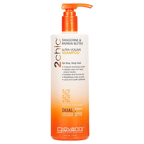 Giovanni 2Chic Ultra Volume Shampoo With Tangerine And Papaya Butter - 24 Oz